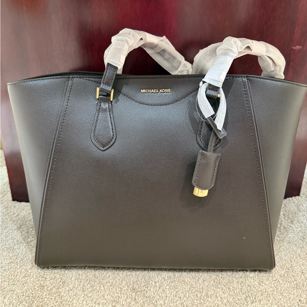Michael Kors- Taryn Chocolate Leather Tote